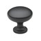 Gliderite Hardware 1-1/8 in. Matte Black Classic Round Cabinet Knob, 5PK 5411-MB-5 - alternate 1